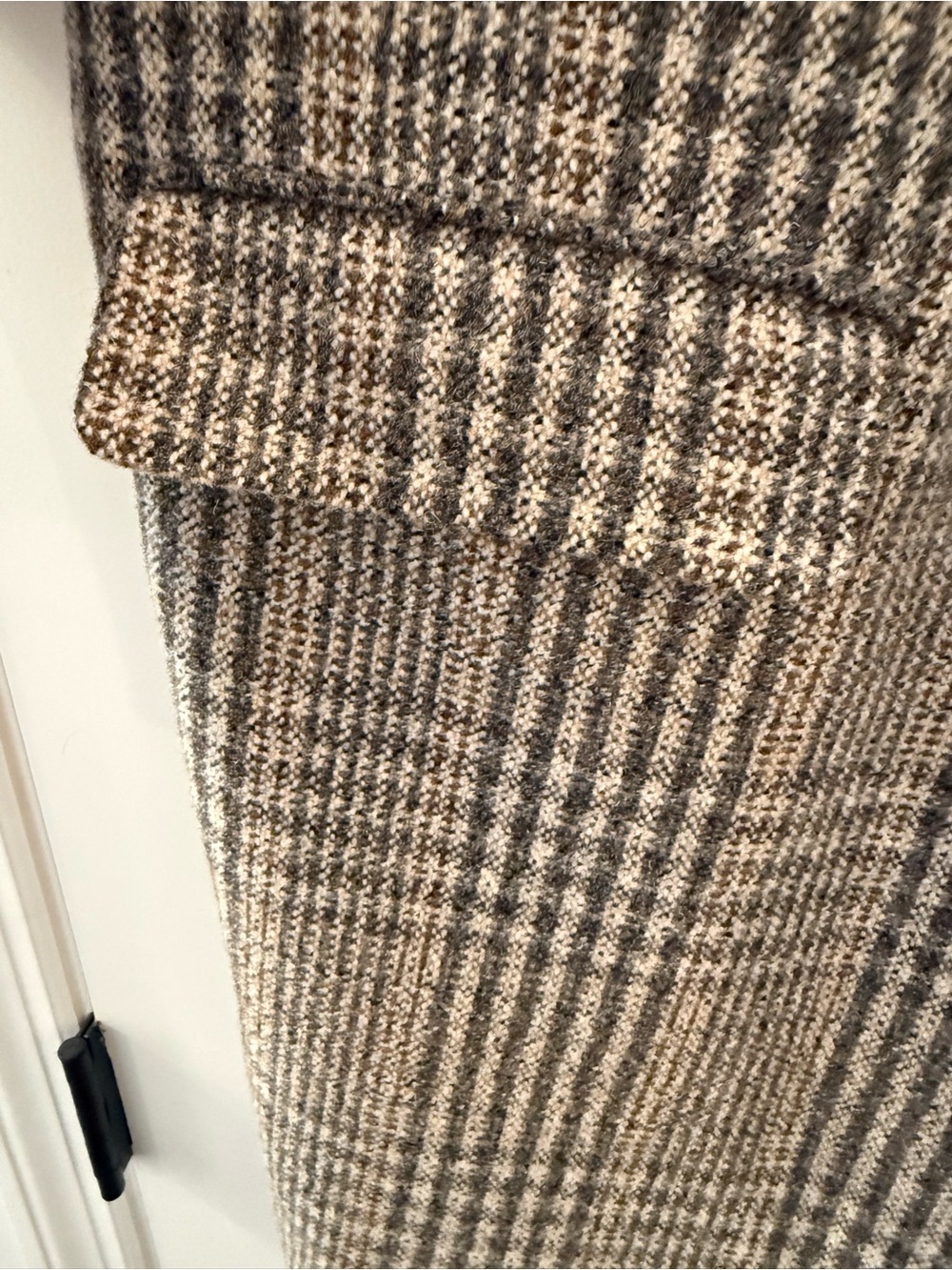 NWT Isabel Marant Etoile Limiza Check Virgin Wool Coat Beige Jacket 40 US 8 L - Picture 10 of 15